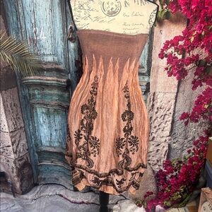 Lapis strapless dress or skirt, one size fits most, good condition